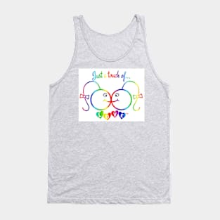 Just A Touch of LOVE - LGBTQIA+ Females - Vertical - Back Tank Top